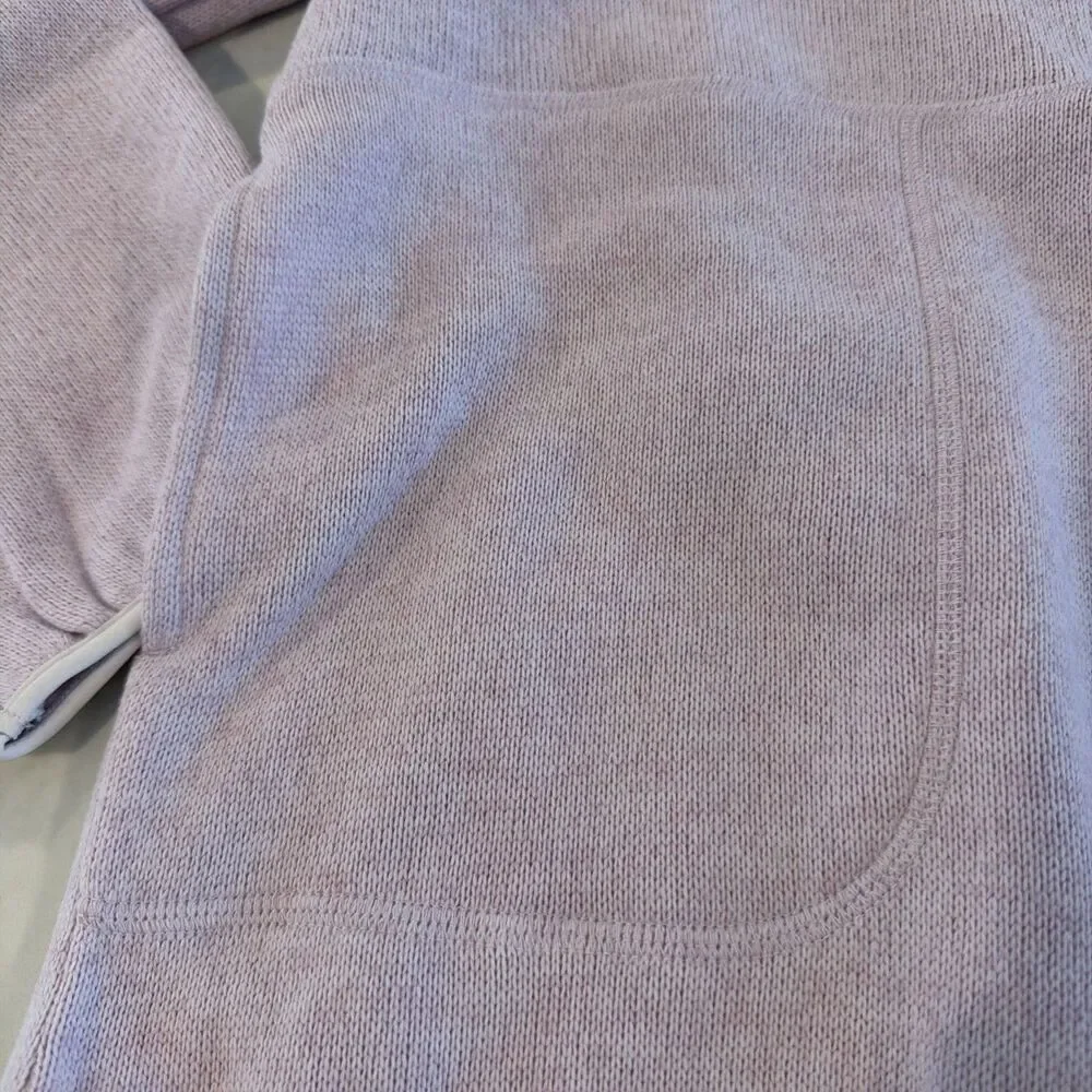 NWT Sweater-Fleece Half-Zip Tunic Sweater Lilac 10/12